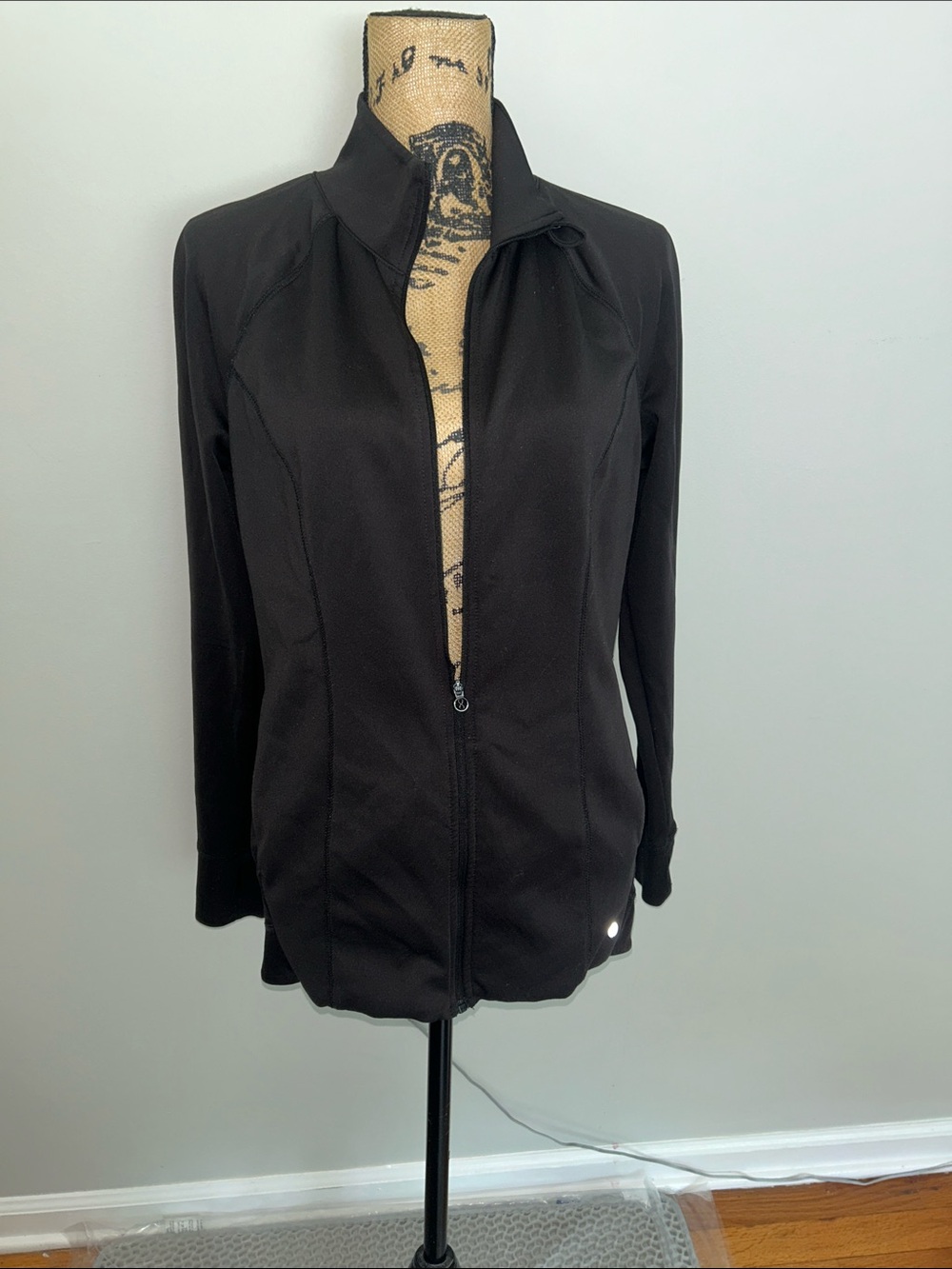 Women’s Black Zip-Front Jacket